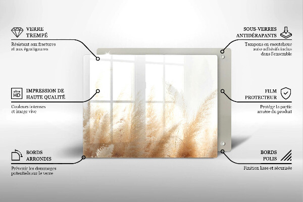 Copri piano cottura Erba della pampa