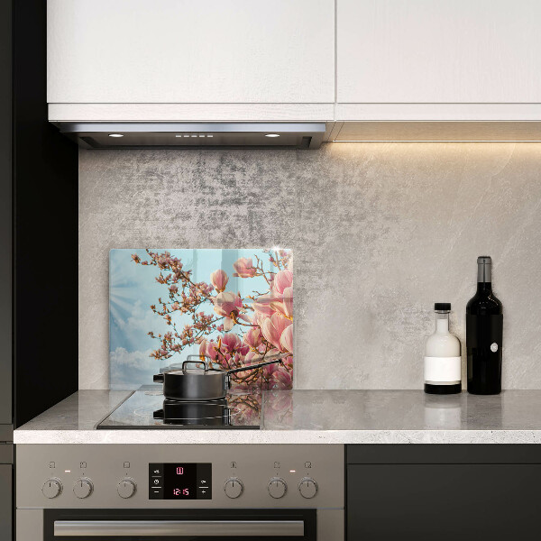 Copri piano cottura Albero di fiori rosa