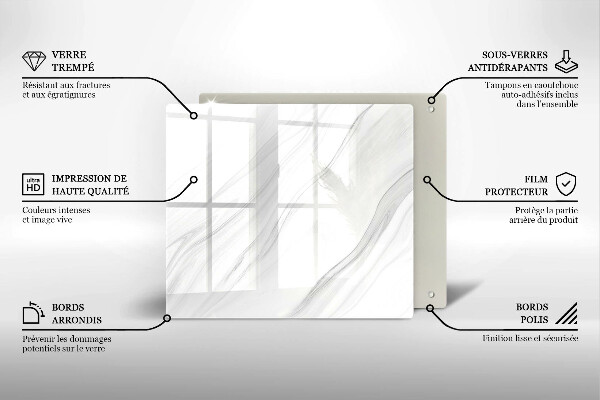 Copertura piano induzione Marmo delicato