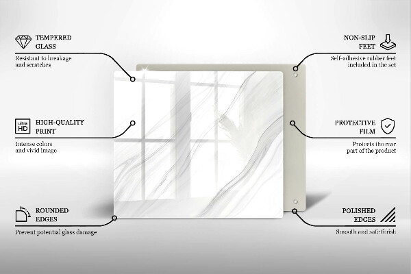 Copertura piano induzione Marmo delicato