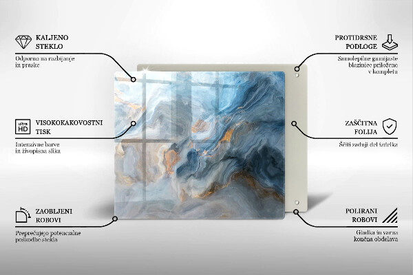 Copri piano cottura Trama di marmo