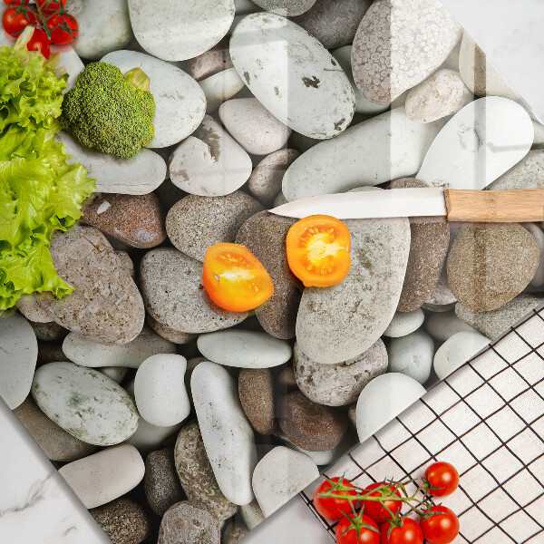 Copri piano cottura Sfondo di piccole pietre