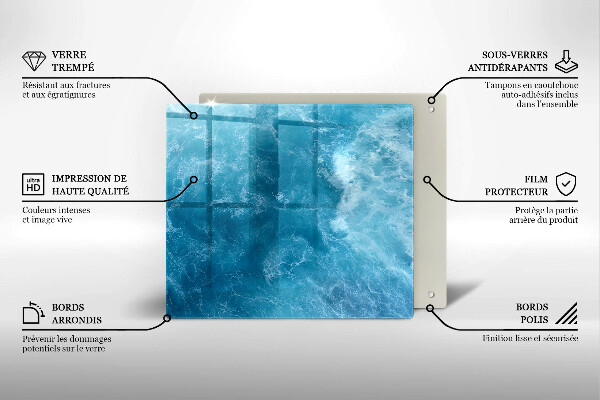 Copri piano cottura Acqua blu