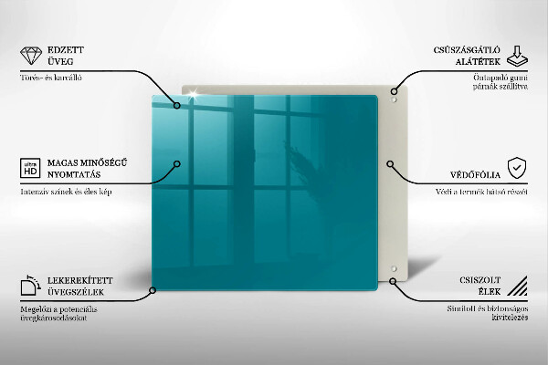 Copri piano cottura Turchese