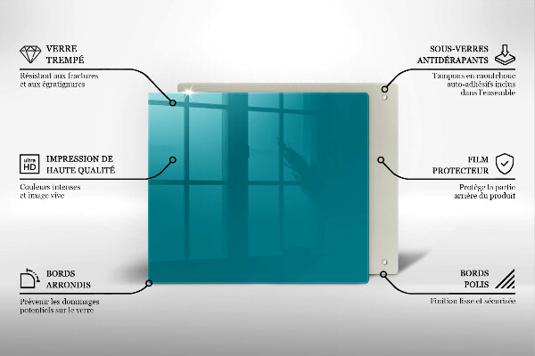 Copri piano cottura Turchese