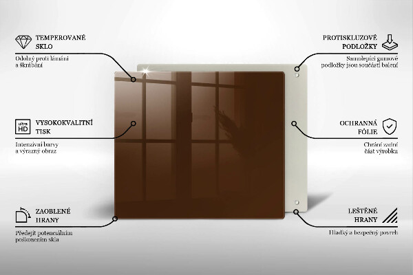 Copri piano cottura colore marrone