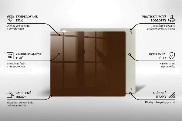 Copri piano cottura colore marrone