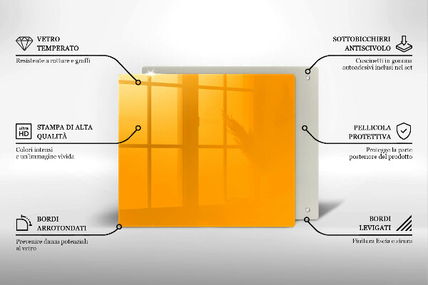 Copri piano cottura Colore giallo scuro