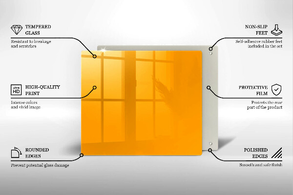 Copri piano cottura Colore giallo scuro