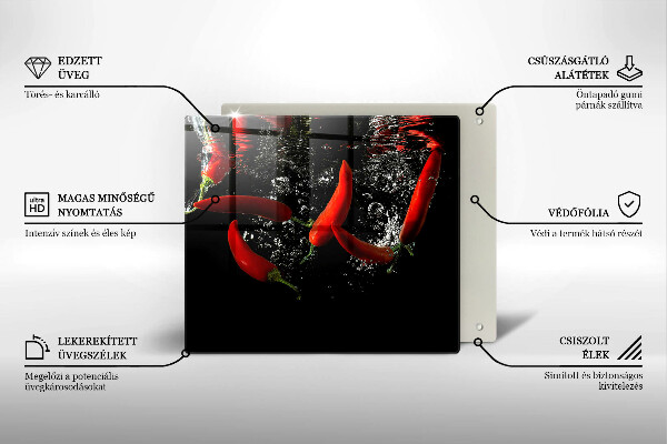 Copri piano cottura Peperoncini in acqua