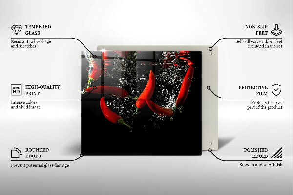 Copri piano cottura Peperoncini in acqua