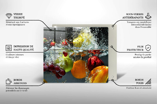 Copri piano cottura Frutta succosa in acqua