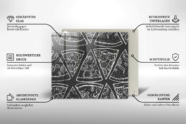 Proteggi piano induzione Illustrazione della pizza