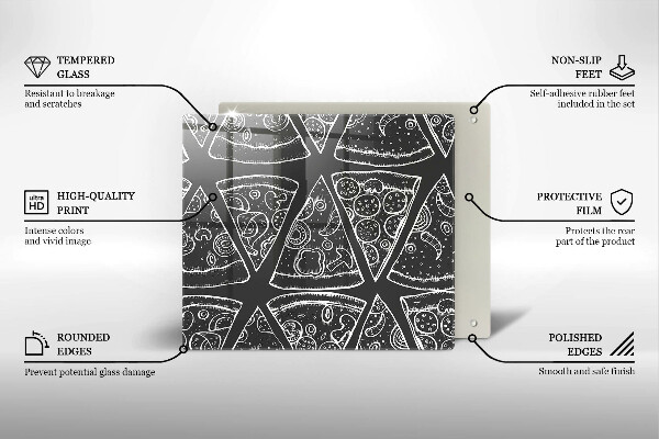 Proteggi piano induzione Illustrazione della pizza