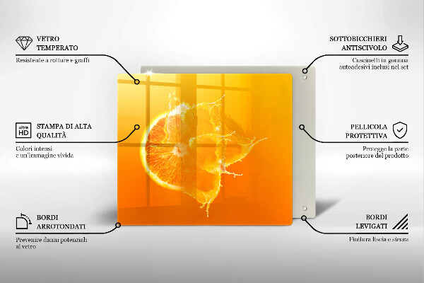 Copri piano cottura Succoso frutto arancione