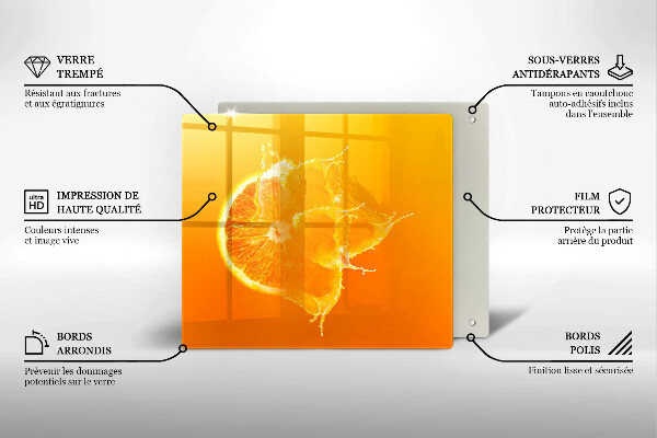 Copri piano cottura Succoso frutto arancione