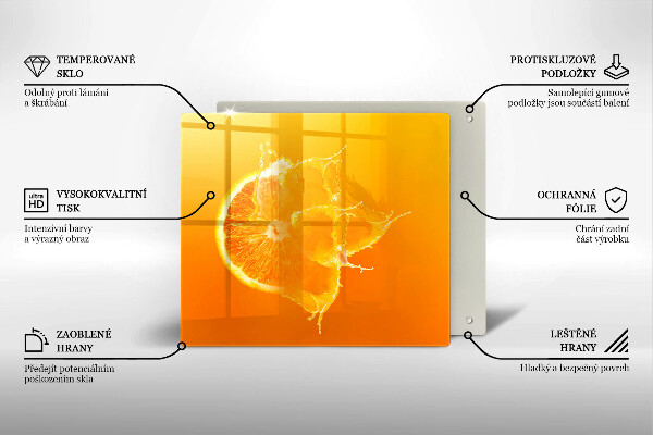 Copri piano cottura Succoso frutto arancione