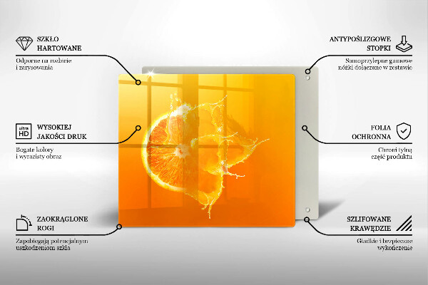 Copri piano cottura Succoso frutto arancione