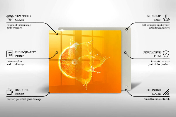 Copri piano cottura Succoso frutto arancione