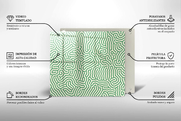 Copertura piano induzione Linee astratte