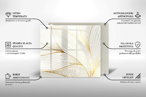 Copertura piano induzione Modello di linee moderne