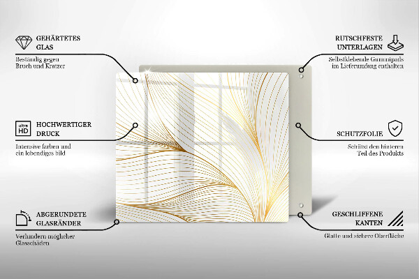 Copertura piano induzione Modello di linee moderne
