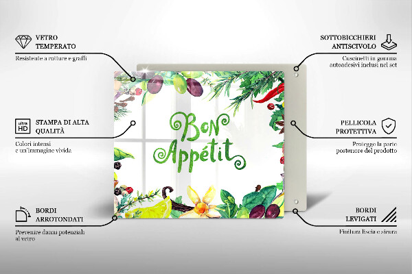 Copertura piano induzione Iscrizione Bon Appetit