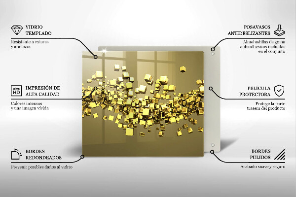 Copertura piano induzione Geometria astratta 3D