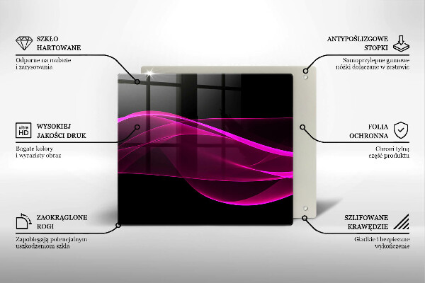 Copri piano cottura Astrazione rosa