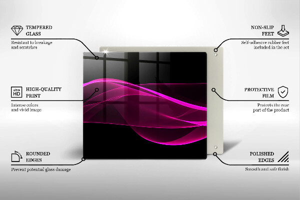 Copri piano cottura Astrazione rosa