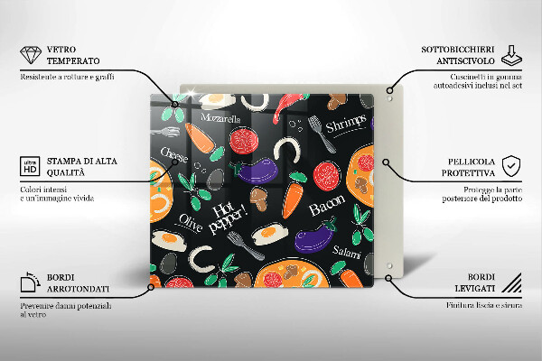 Copertura piano induzione Illustrazione del cibo