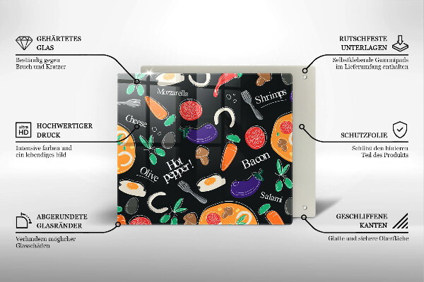 Copertura piano induzione Illustrazione del cibo