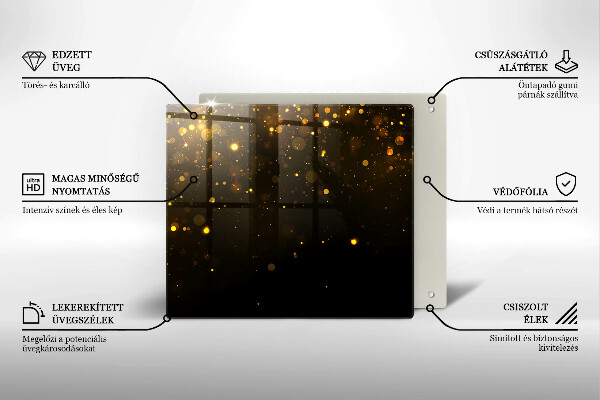 Proteggi piano induzione Scintillio d'oro