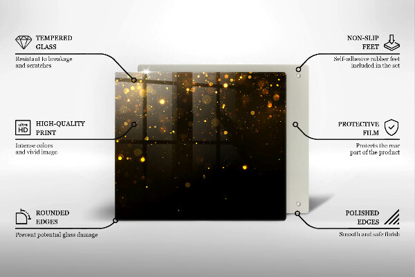 Proteggi piano induzione Scintillio d'oro
