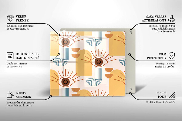 Copertura piano induzione Modello occhi boho