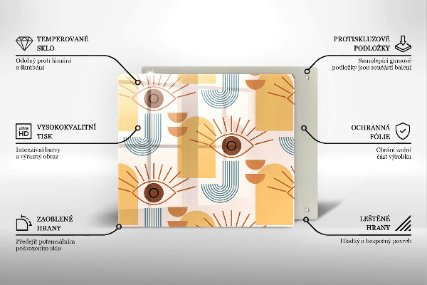 Copertura piano induzione Modello occhi boho