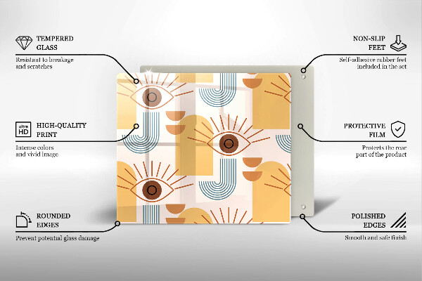 Copertura piano induzione Modello occhi boho