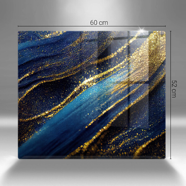 Copertura piano induzione Astrazione blu navy