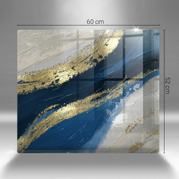 Copertura piano induzione Texture con oro