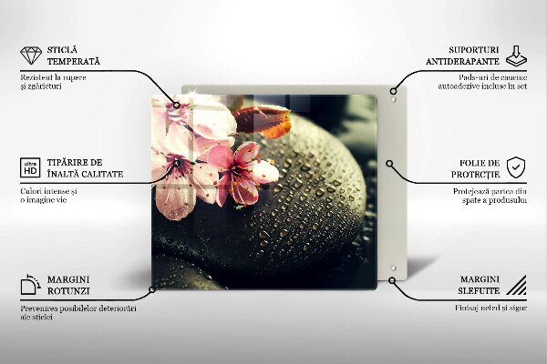 Copertura piano induzione Fiori pietre zen