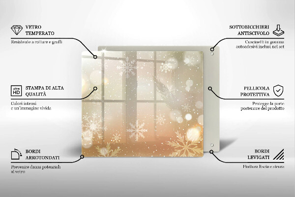 Copertura piano induzione Fiocchi di neve