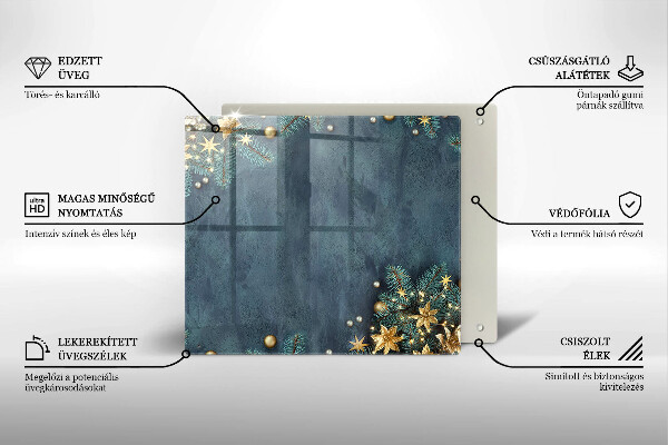 Copri piano cucina decorazioni natalizie