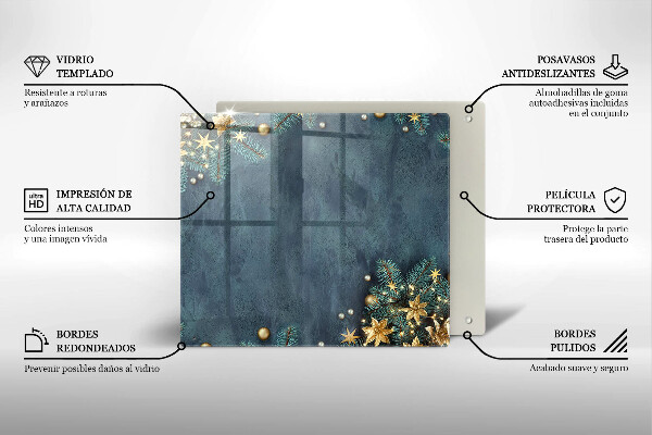 Copri piano cucina decorazioni natalizie