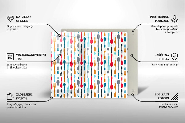 Copri piano cucina Illustrazione del cucchiaio
