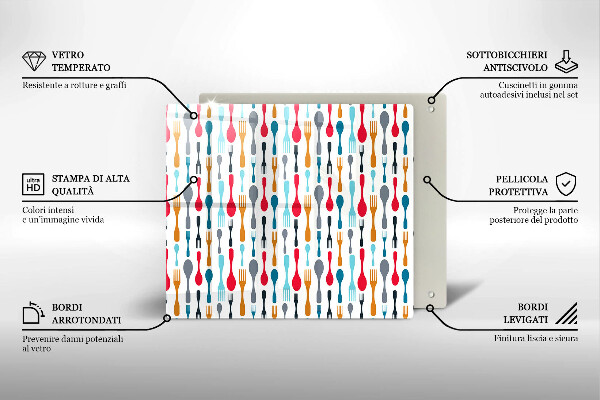 Copri piano cucina Illustrazione del cucchiaio
