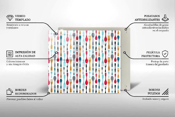 Copri piano cucina Illustrazione del cucchiaio