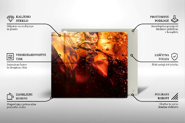 Copri piano cucina Bevanda alla cola con ghiaccio