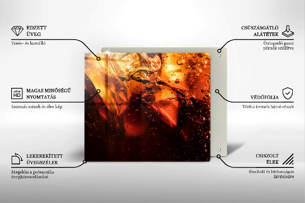 Copri piano cucina Bevanda alla cola con ghiaccio