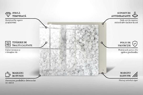 Copri piano cucina Cristalli di sale