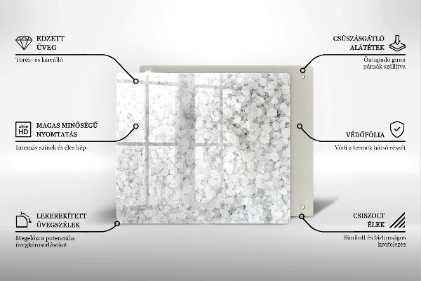 Copri piano cucina Cristalli di sale